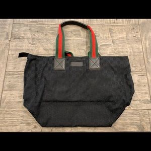 Authentic Gucci black tote bag